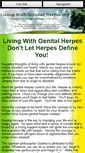 Mobile Screenshot of livingwithgenitalherpes.org