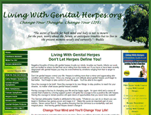 Tablet Screenshot of livingwithgenitalherpes.org